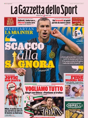 Prima pagina La Gazzetta dello Sport (4 gennaio 2024)