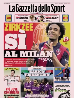 Prima pagina La Gazzetta dello Sport (4 aprile 2024)