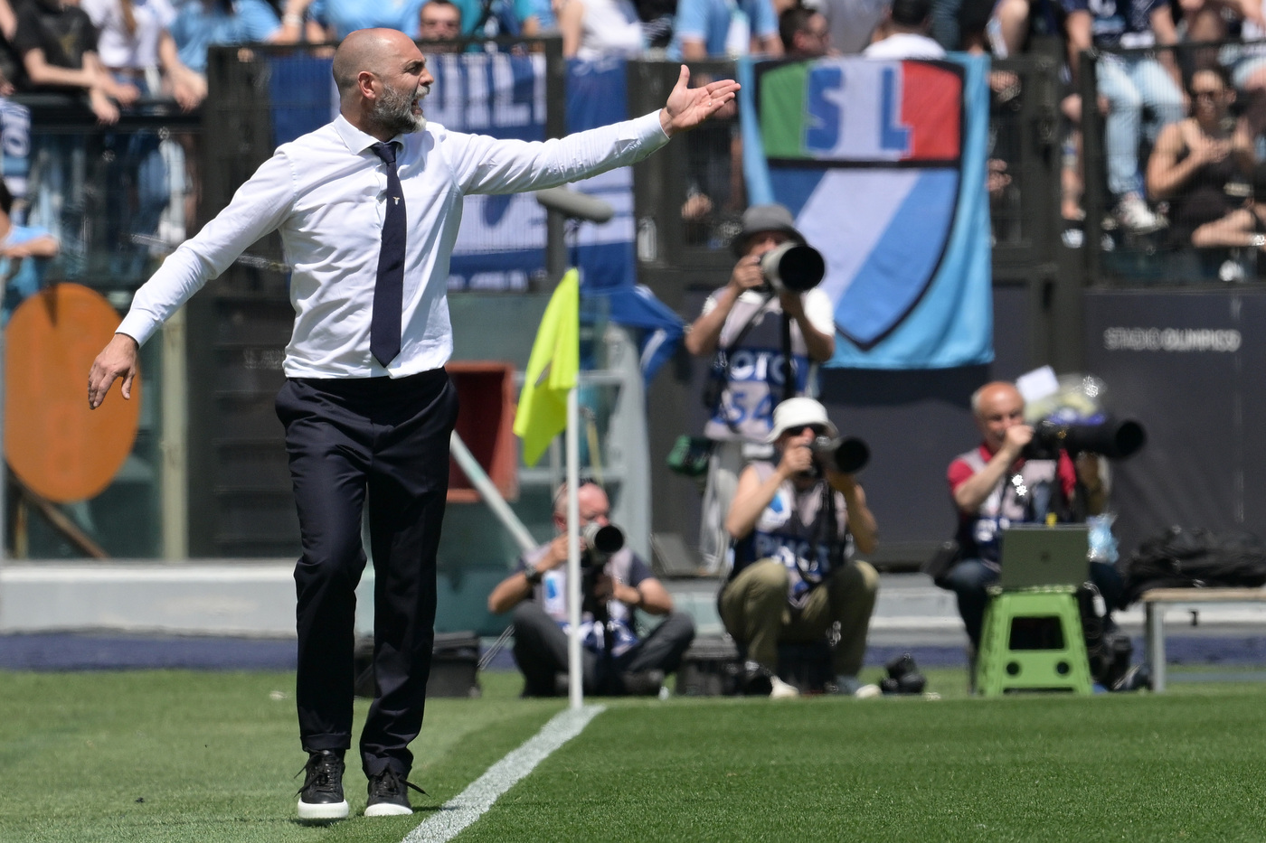 L'allenatore della Lazio Igor Tudor a bordo campo durante la gara di Serie A contro l'Empoli all'Olimpico