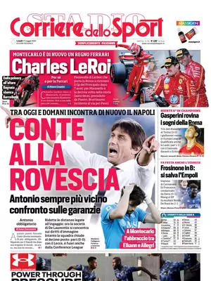 Prima pagina Corriere dello Sport (27 maggio 2024)