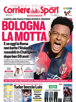 Prima pagina Corriere dello Sport (12 maggio 2024)