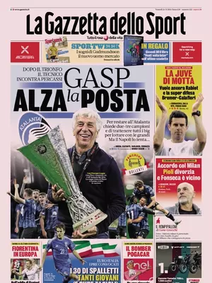 Prima pagina La Gazzetta dello Sport (24 maggio 2024)