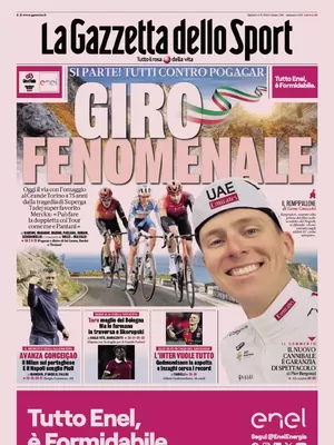 Prima pagina La Gazzetta dello Sport (4 maggio 2024)