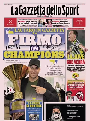 Prima pagina La Gazzetta dello Sport (20 maggio 2024)