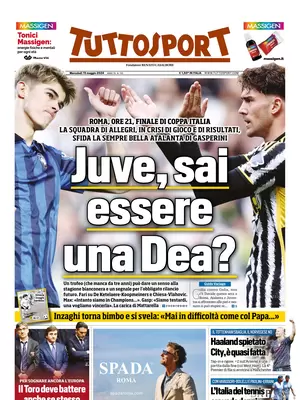 Prima pagina Tuttosport (15 maggio 2024)