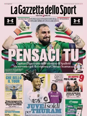 Prima pagina La Gazzetta dello Sport (28 giugno 2024)