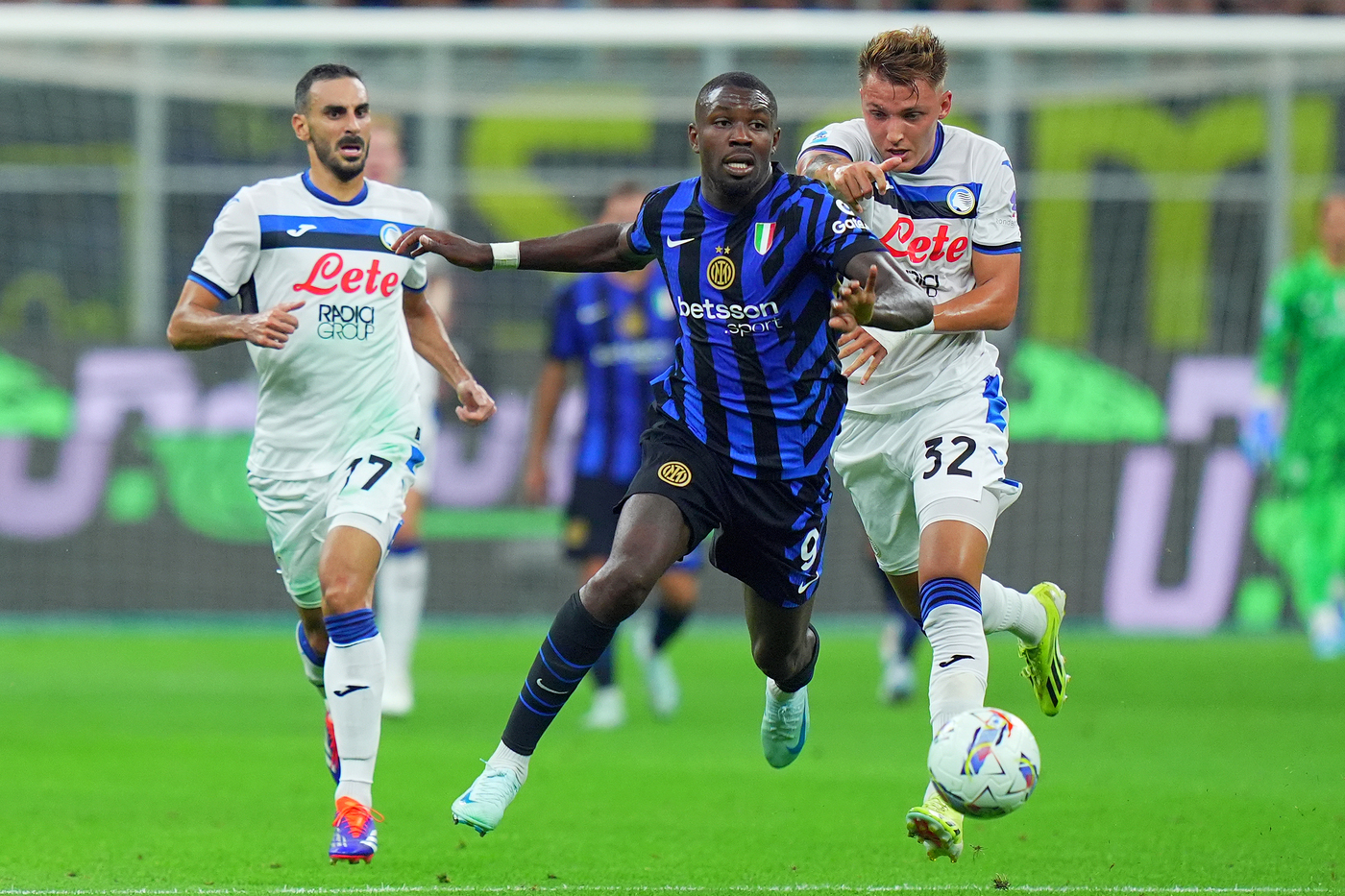 Marcus Thuram in azione con l'Inter