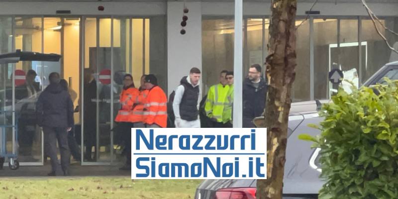 Il centrocampista Petar Sucic arrivato a Linate Nerazzurrisiamonoi.it