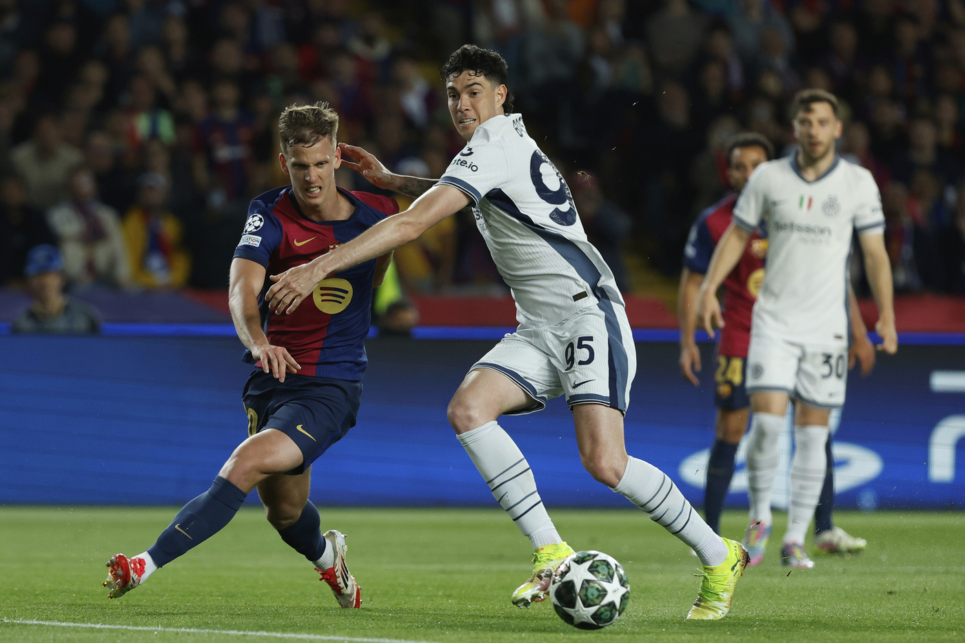 Alessandro Bastoni in Barcellona-Inter