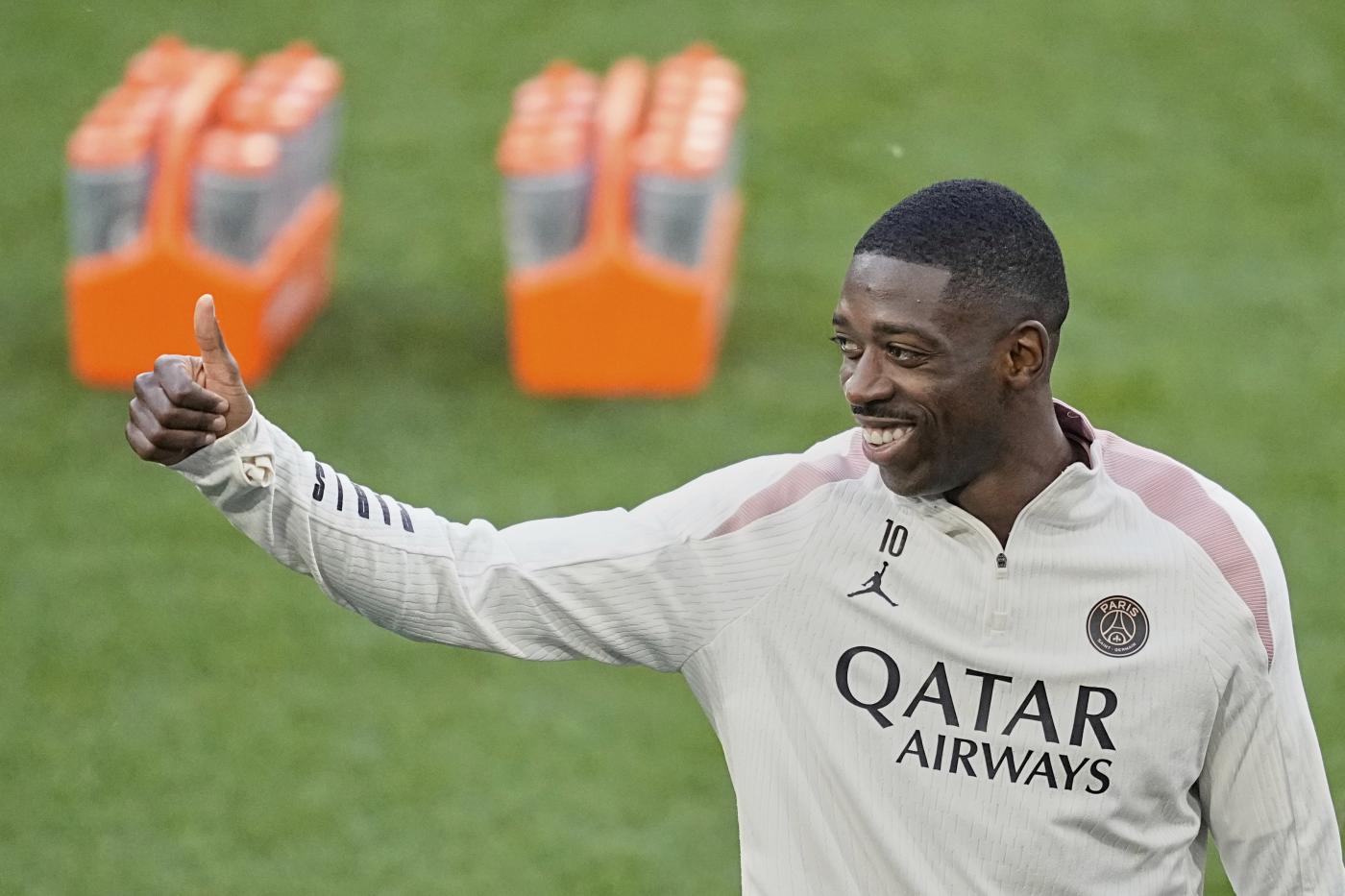 Conferenza stampa Dembelé PSG Inter