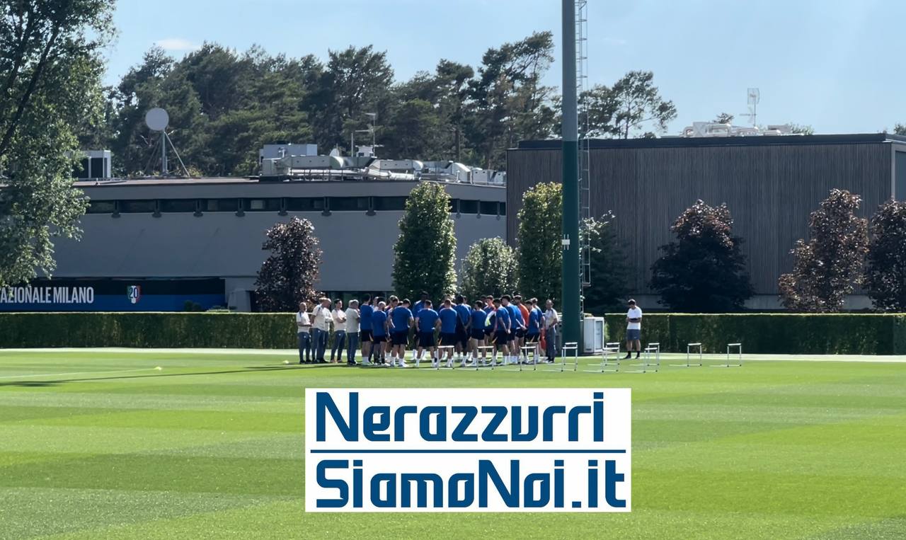L'allenamento dei nerazzurri durante l'Open Media Day di Appiano Gentile (26 maggio 2025)