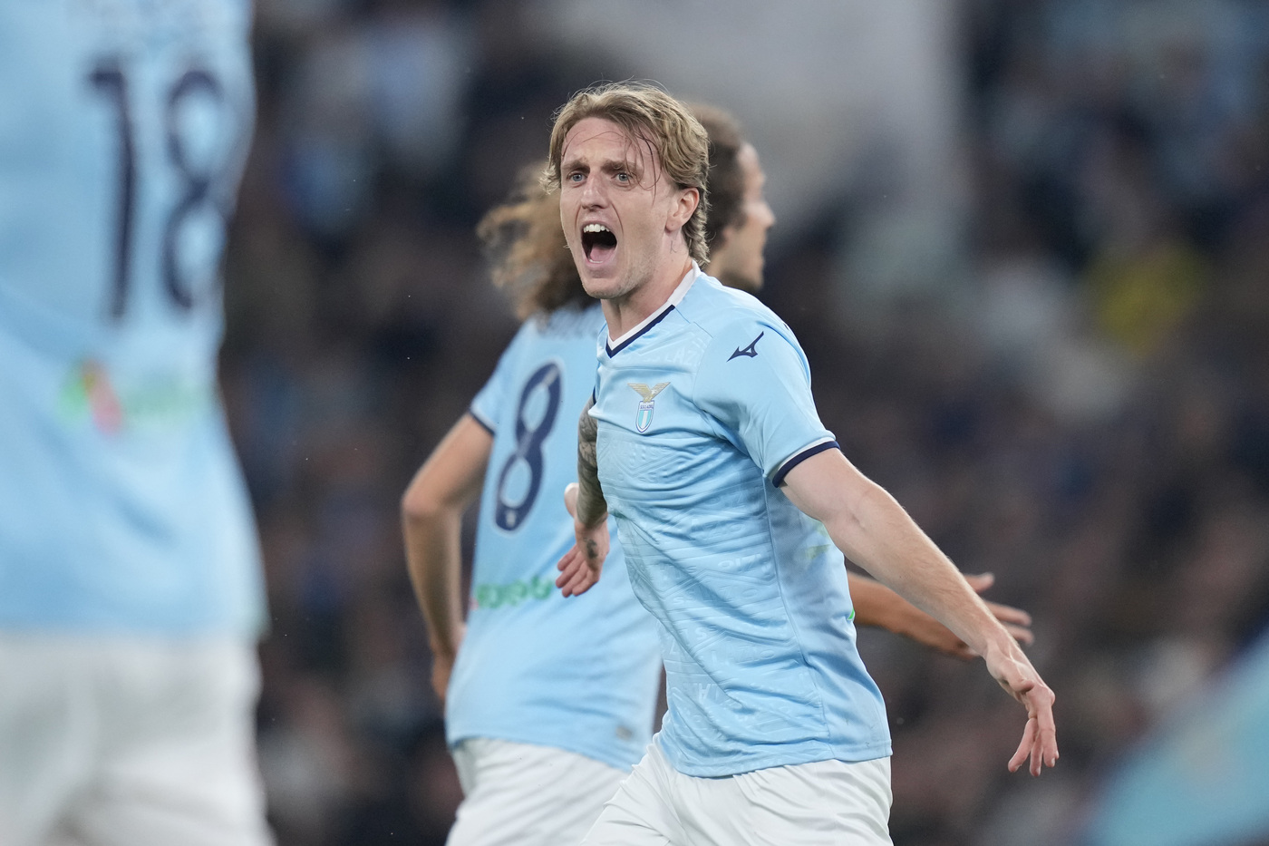 Il centrocampista della Lazio Nicolò Rovella durante una partita di Serie A Nerazzurrisiamonoi.it