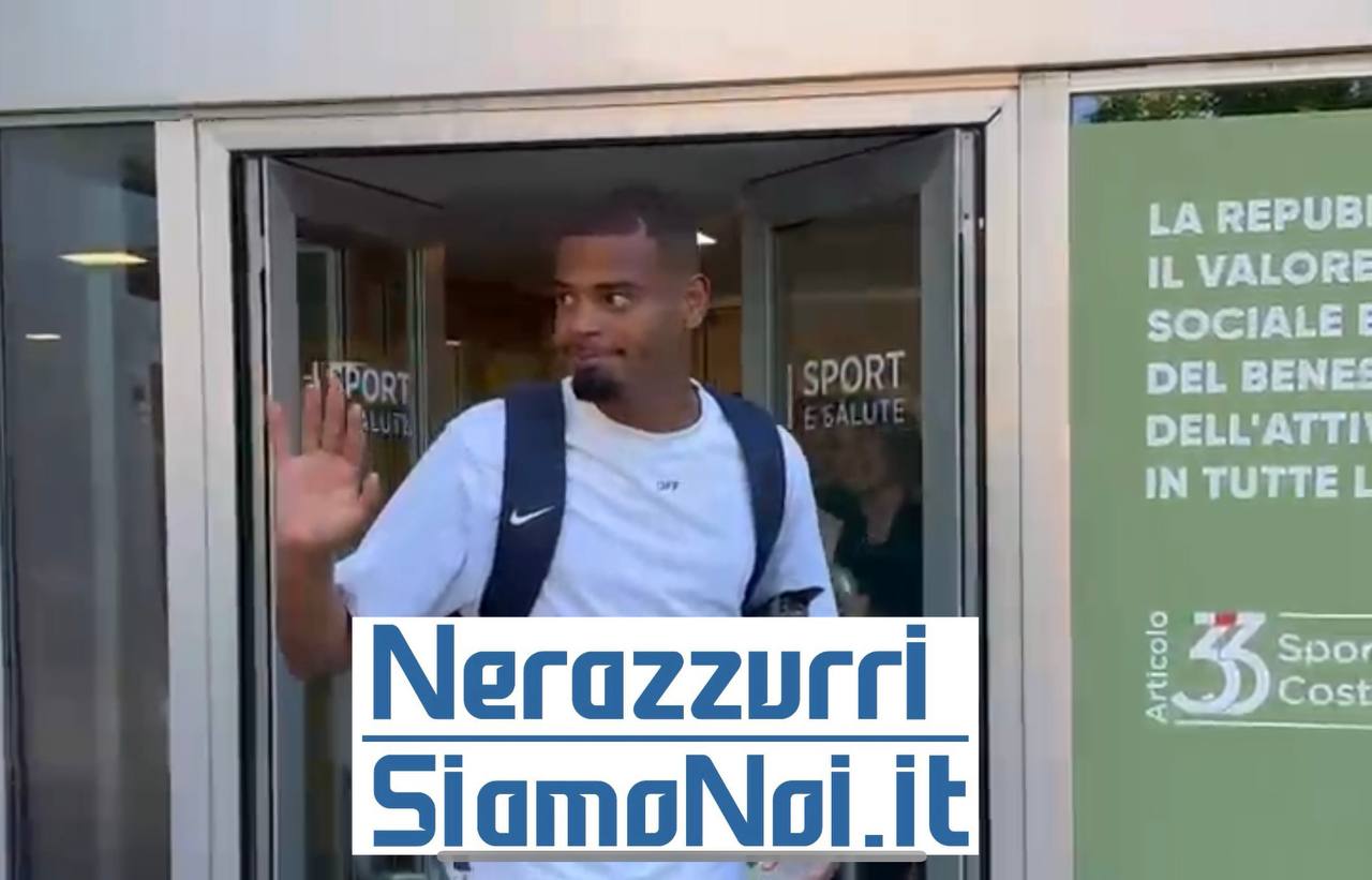 Andy Diouf conclude la visita al CONI per l'idoneità sportiva (22 agosto 2025)