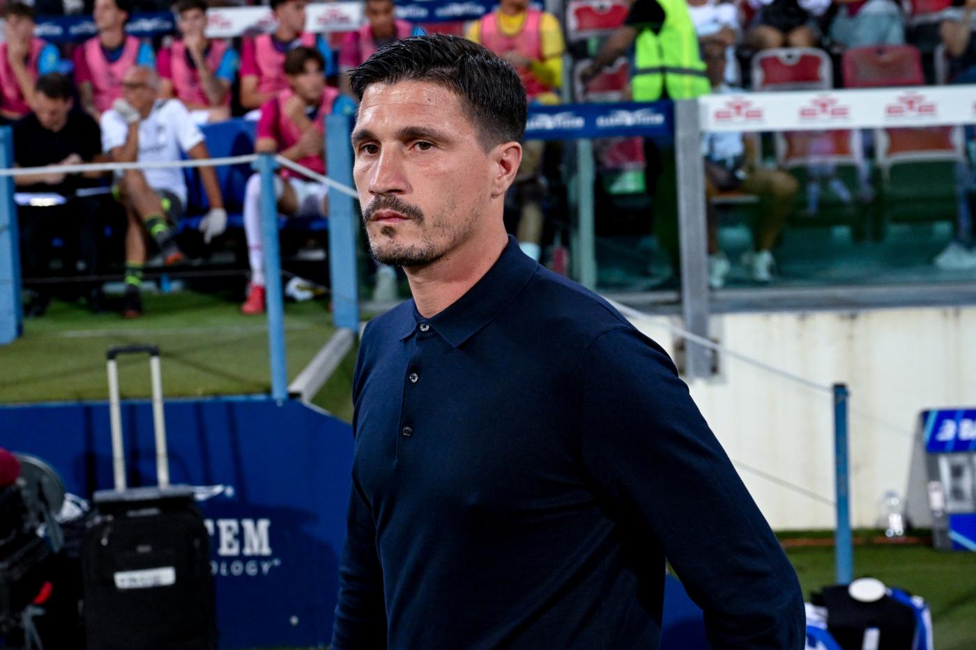 L'allenatore del Cagliari Fabio Pisacane durante un'amichevole precampionato contro il Saint Etienne Nerazzurrisiamonoi.it