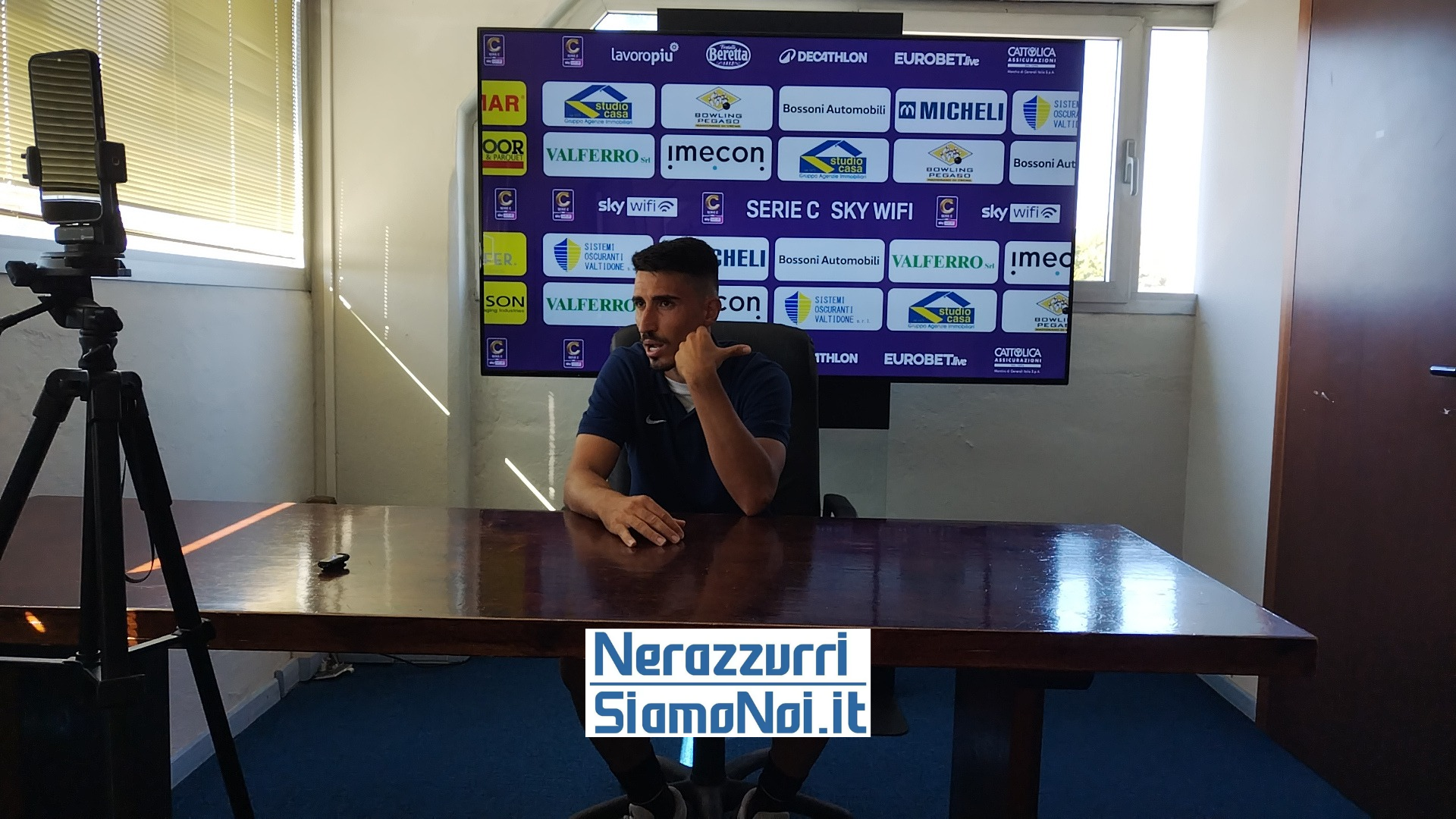 Luca Fiordilino in conferenza stampa dopo Pergolettese-Inter U23 (21 settembre 2025)