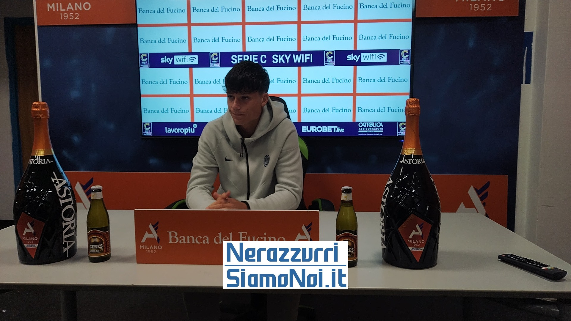 Matteo Lavelli in conferenza stampa dopo Alcione-Inter U23 (17 ottobre 2025)
