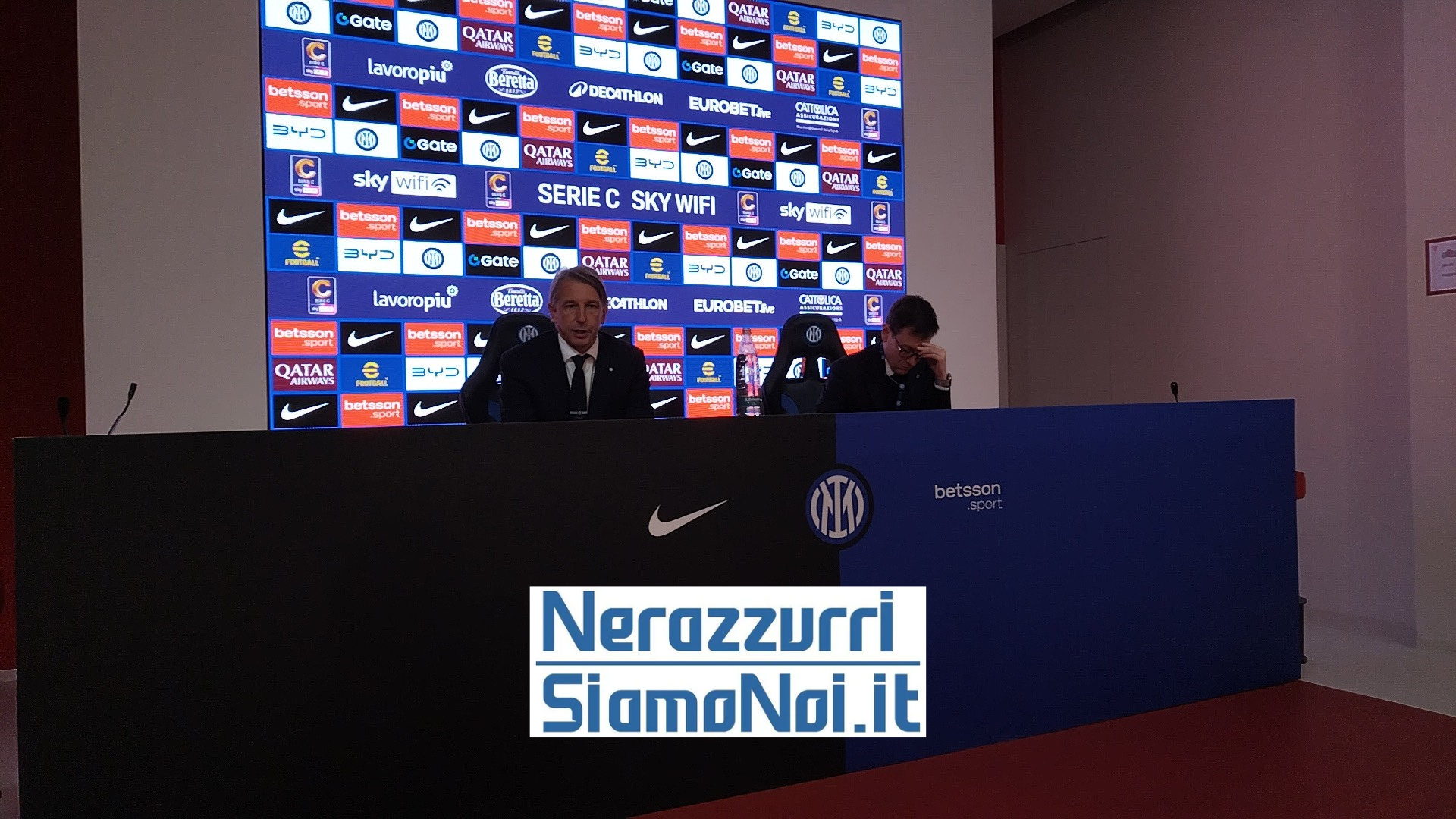 Stefano Vecchi in conferenza stampa dopo la sfida col Renate (21 ottobre 2025)