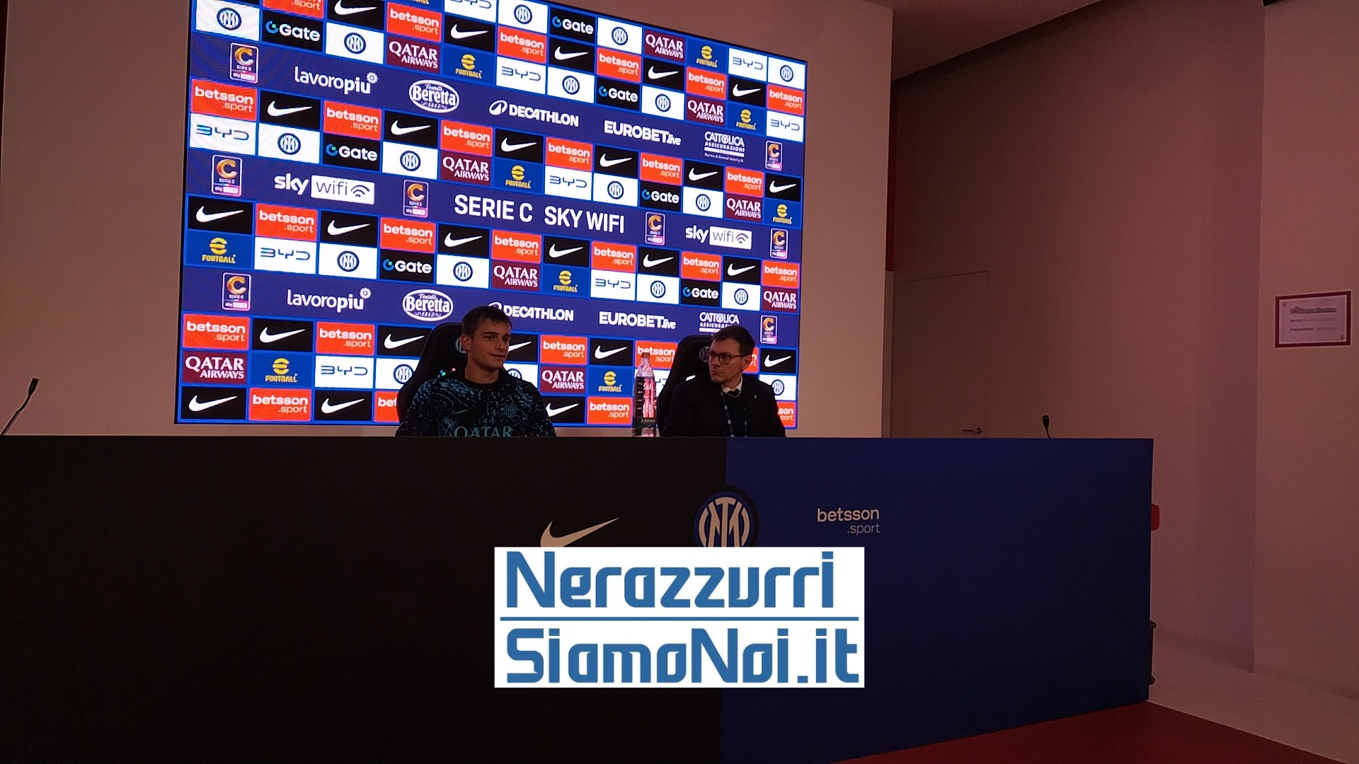 Thomas Berenbruch in conferenza stampa dopo la sfida col Renate (21 ottobre 2025)
