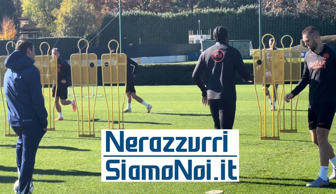 Allenamento Inter alla vigilia di Inter-Kairat Almaty (4 novembre 2025)