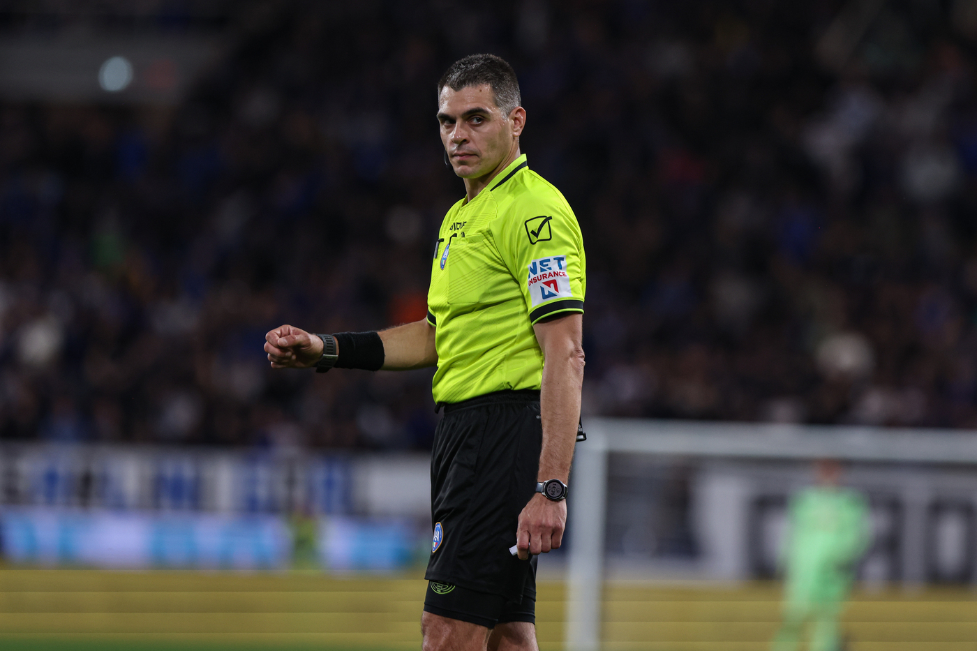 Simone Sozza dirige una partita di Serie A tra Atalanta e Roma Nerazzurrisiamonoi.it