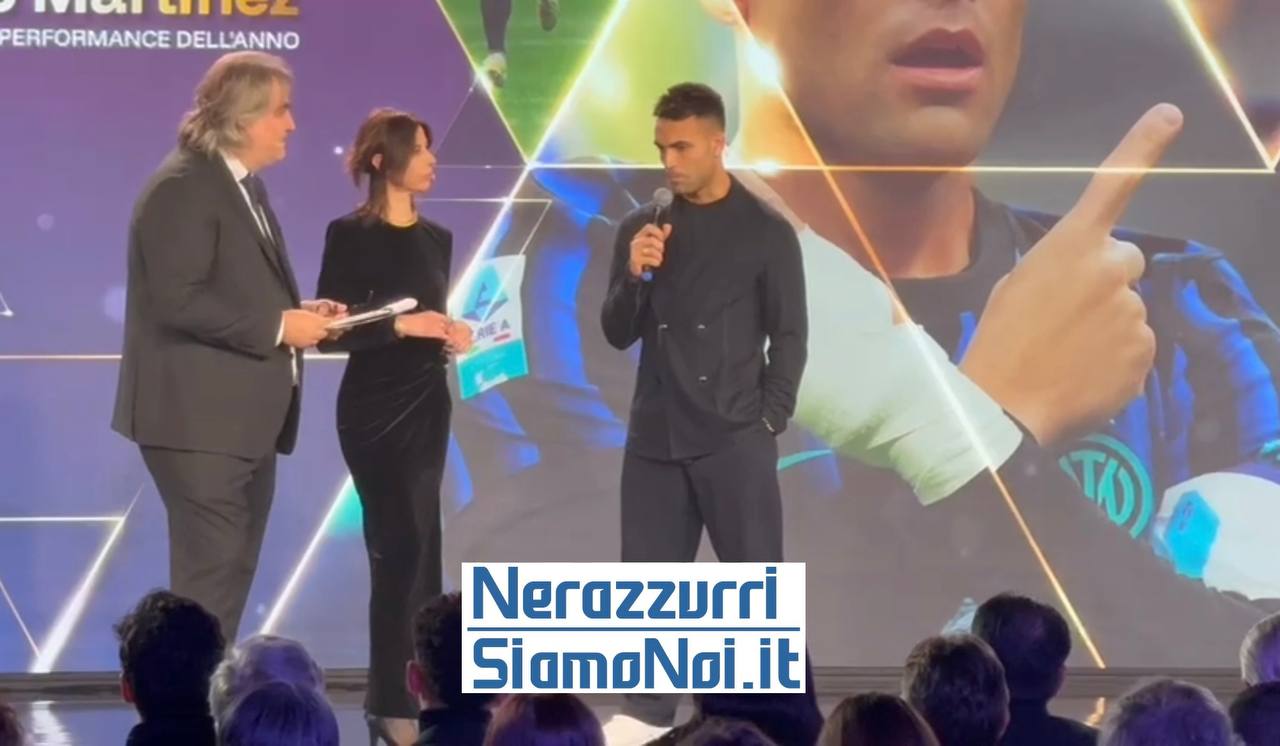 Lautaro Martinez ai Gazzetta Awards (11 dicembre 2025)