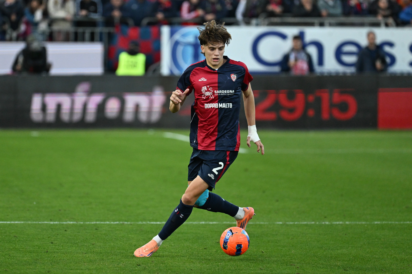 Marco Palestra in campo con la maglia del Cagliari Nerazzurrisiamonoi.it
