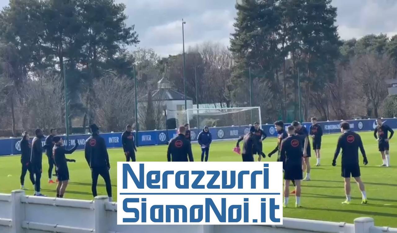 Allenamento Inter Champions League vigilia Borussia Dortmund