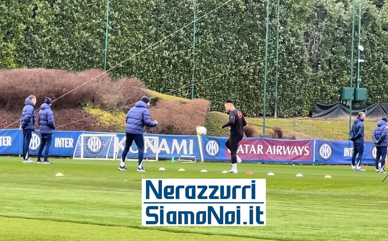 Inter allenamento Champions League Arsenal