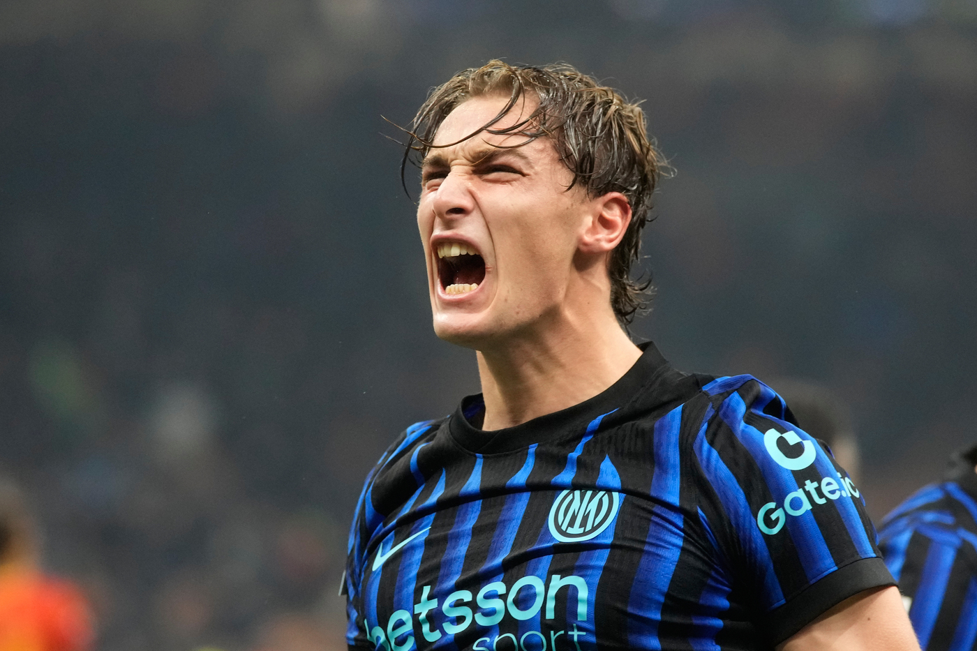 Pio Esposito esulta dopo il gol decisivo in Inter-Lecce Nerazzurrisiamonoi.it