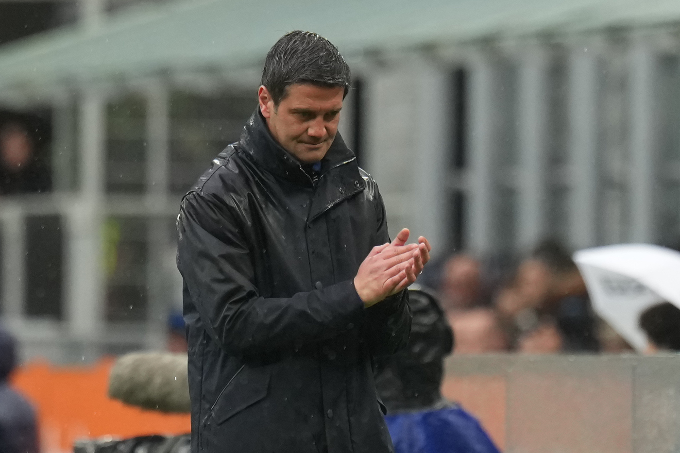 Il tecnico dell'Inter Cristian Chivu al Meazza Nerazzurrisiamonoi.it