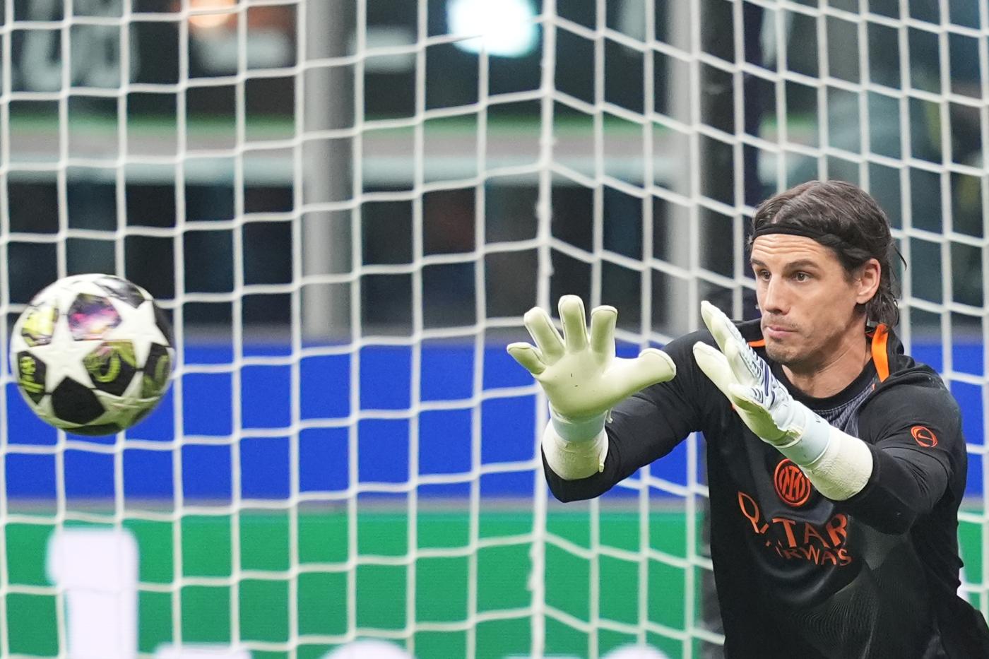 Il portiere dell'Inter Yann Sommer in campo contro il Bodo/Glimt in Champions League Nerazzurrisiamonoi.it