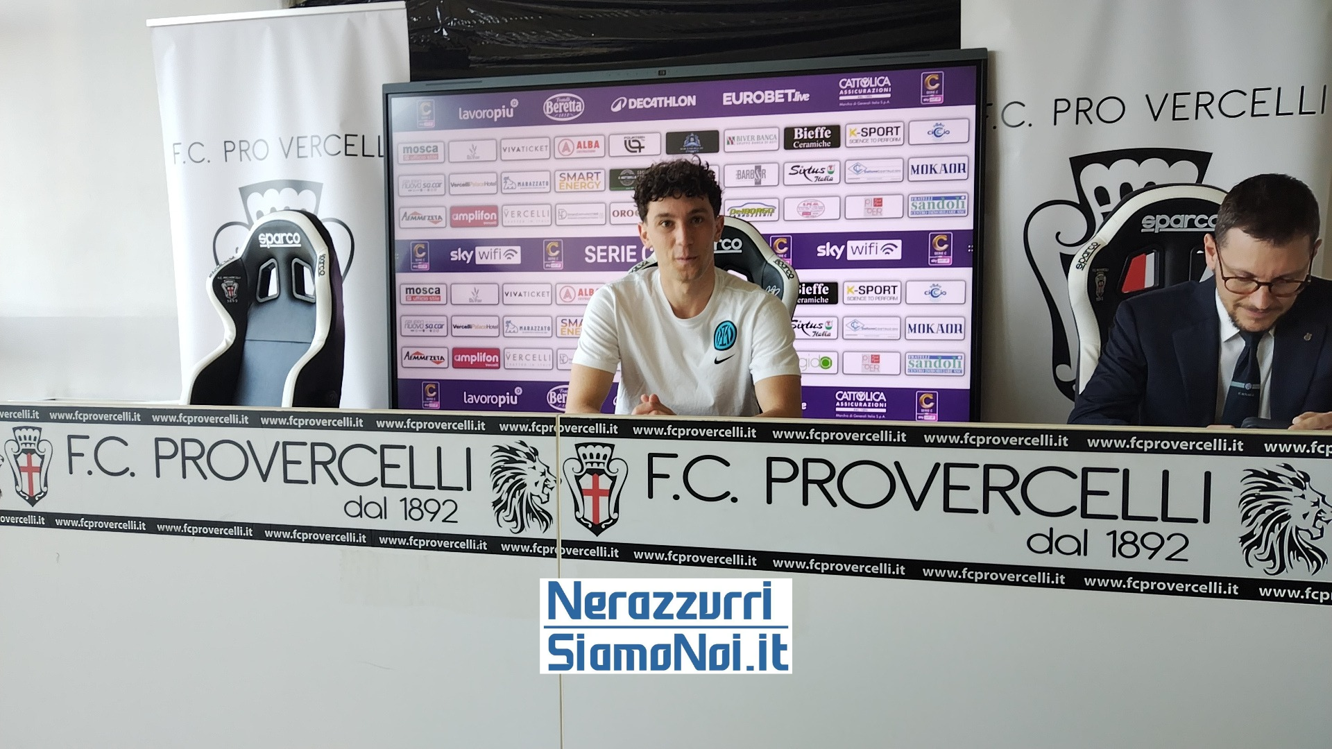 Igor Patrizio Amerighi in conferenza stampa dopo Pro Vercelli Inter U23 (4 aprile 2026) Igor Patrizio Amerighi in conferenza stampa dopo Pro Vercelli Inter U23 (4 aprile 2026)