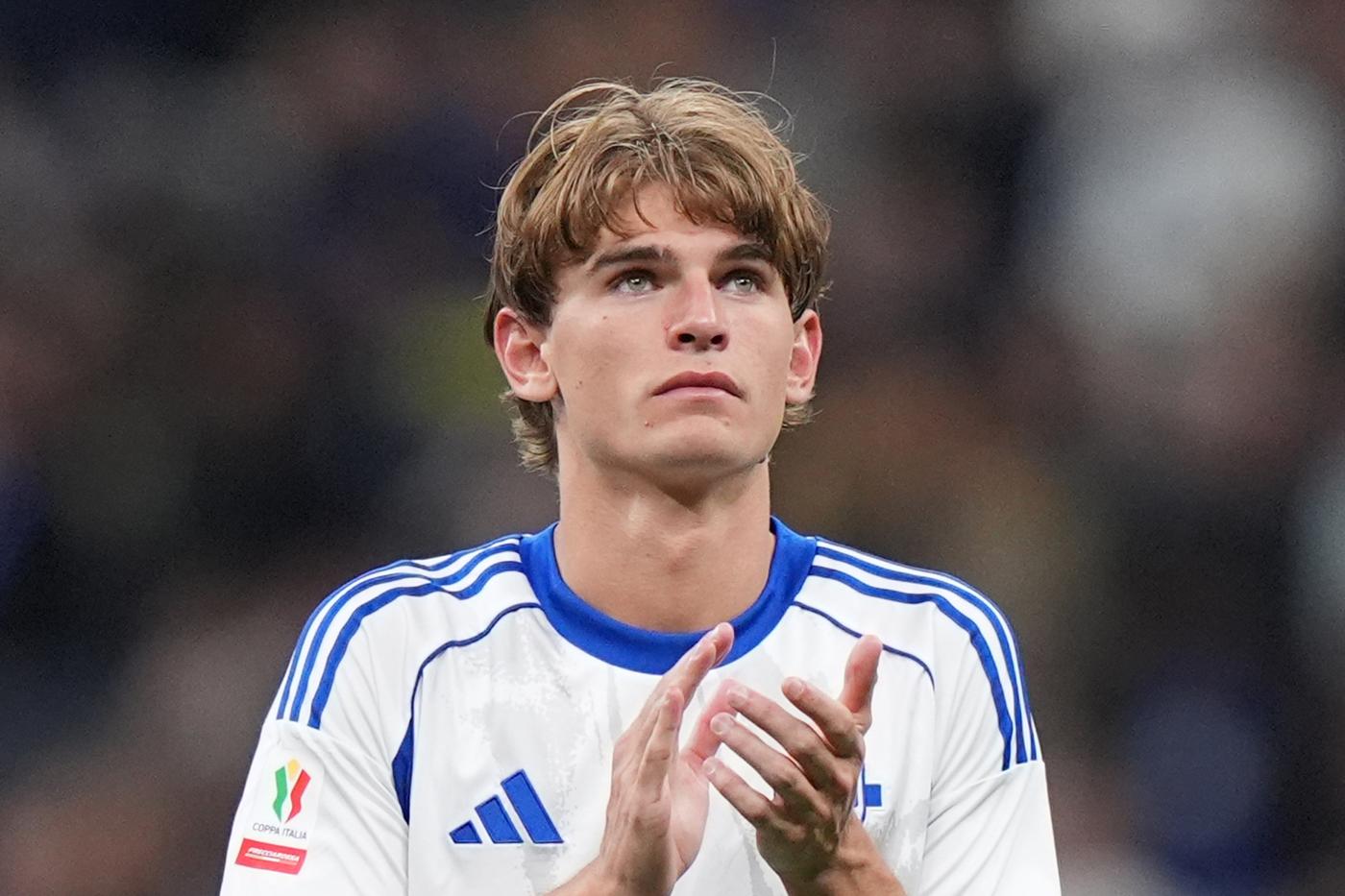 Nico Paz in campo con la maglia del Como in Coppa Italia Nerazzurrisiamonoi.it