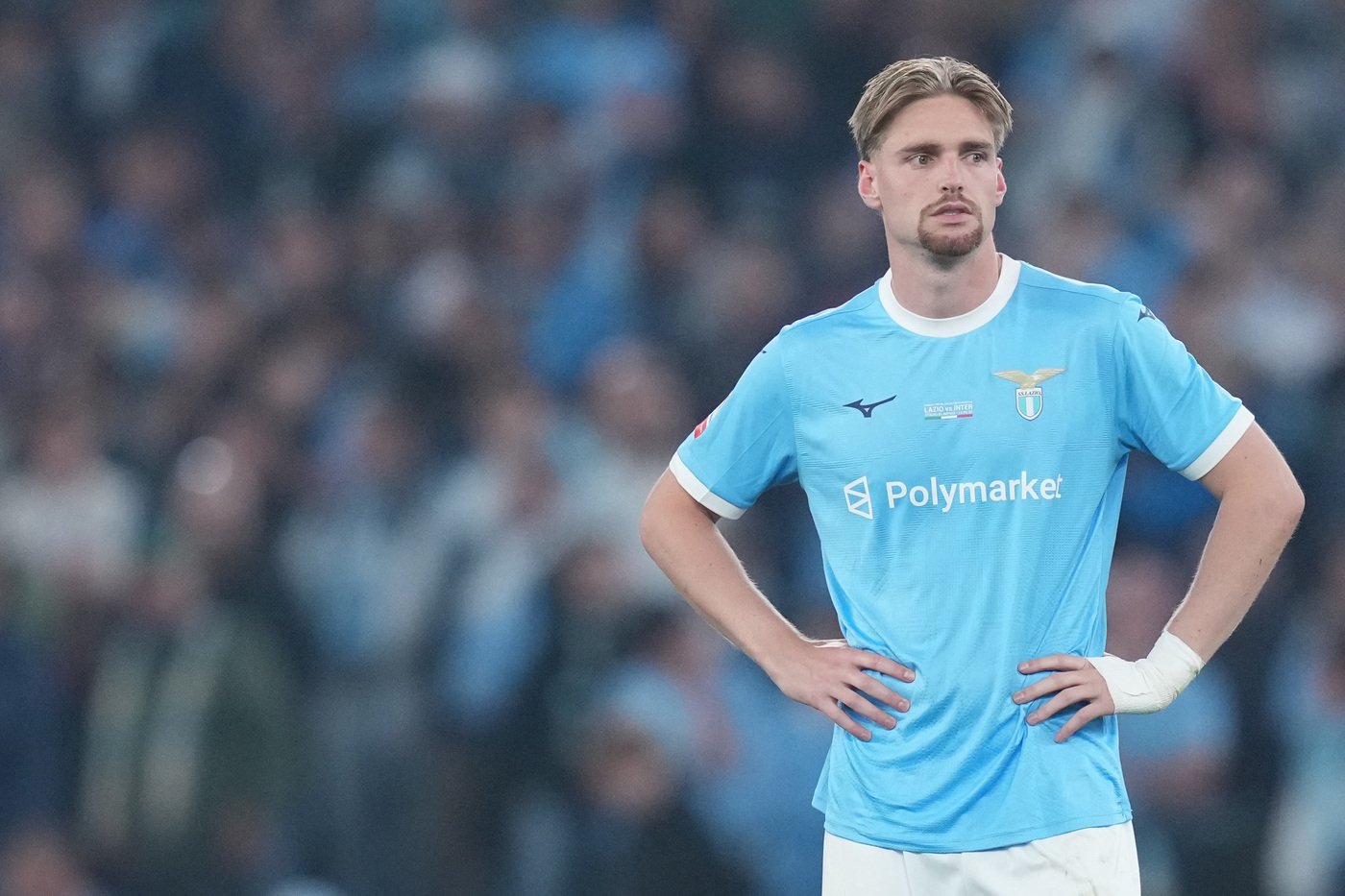 Kenneth Taylor in campo con la Lazio durante la finale di Coppa Italia Nerazzurrisiamonoi.it